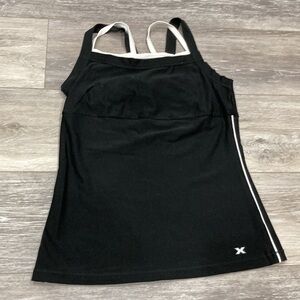 Xersion Black and White Workout Activewear Tank top
